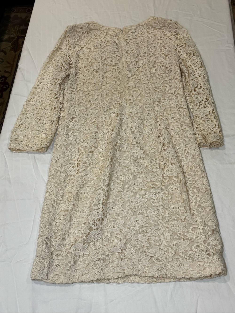 Talbots Cream Lace Shift Dress - Picture 6 of 6